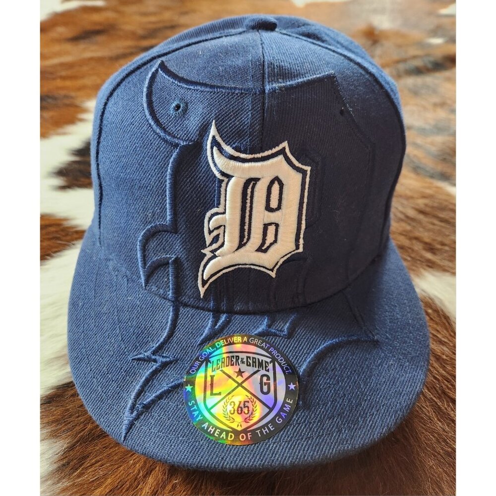 Vintage Leader of The Game Detroit Tigers SPILL Big D 365 LG Snapback Hat